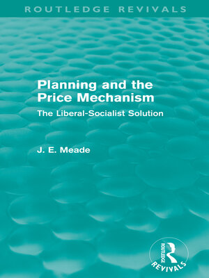 cover image of Planning and the Price Mechanism (Routledge Revivals)